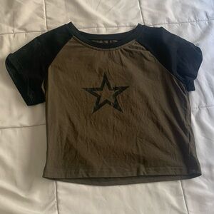 Star Streetwear Grunge Crop-Top